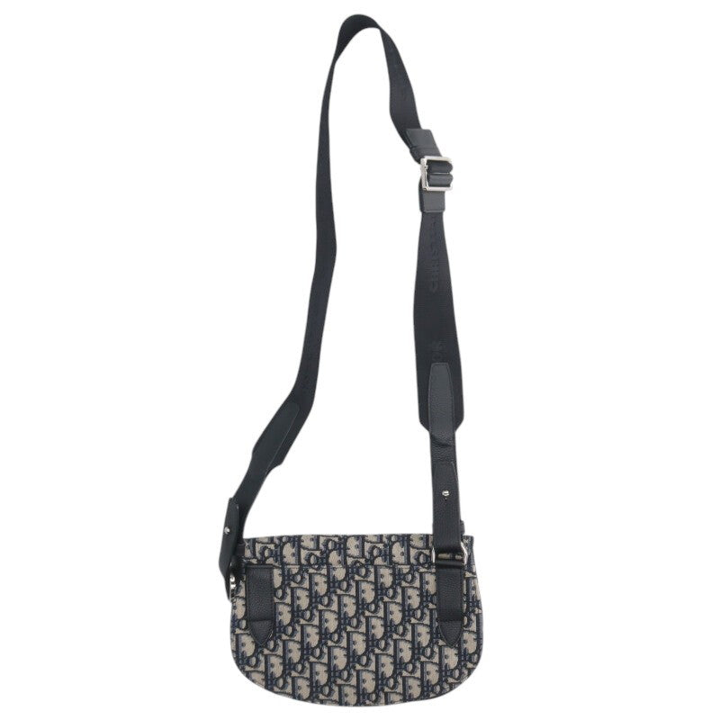 DIOR Saddle Oblique Jacquard Calfskin Shoulder Size Multi