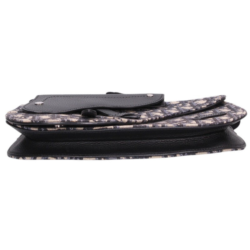 DIOR Saddle Oblique Jacquard Calfskin Shoulder Size Multi