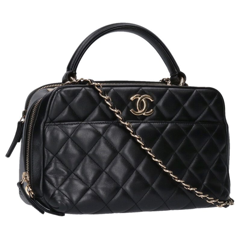 CHANEL Trendy CC Lambskin Chain Shoulder Bag Size ONE Multi