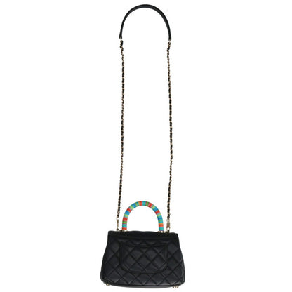 CHANEL Coco Handle XXS Lambskin Chain Shoulder Size ONE SIZE