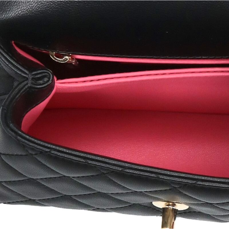 CHANEL Coco Handle XXS Lambskin Chain Shoulder Size ONE SIZE