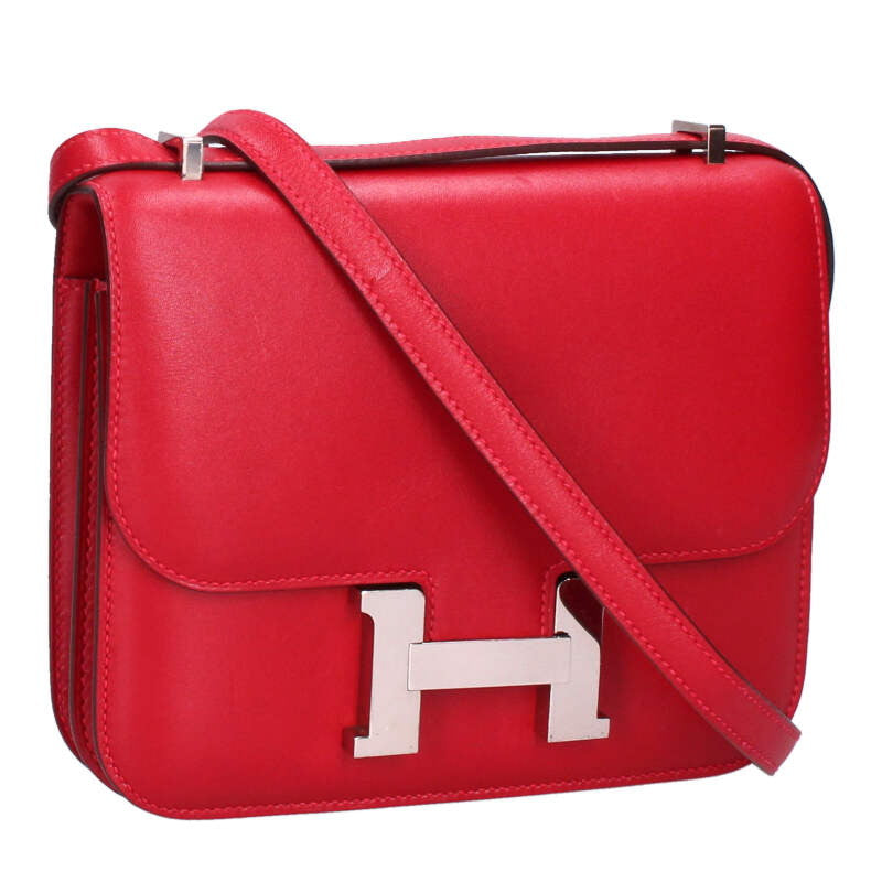 HERMES Constance 3 Mini Veau Tadelakt Rouge Size ONE SIZE