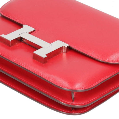 HERMES Constance 3 Mini Veau Tadelakt Rouge Size ONE SIZE