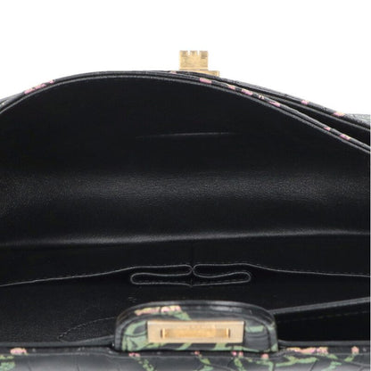 CHANEL 2.55 Graffiti Croco Embossed Double Size ONE SIZE