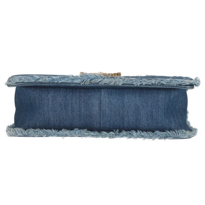 CHANEL Boy Chanel 25 Denim Patchwork Shoulder Bag Size 25