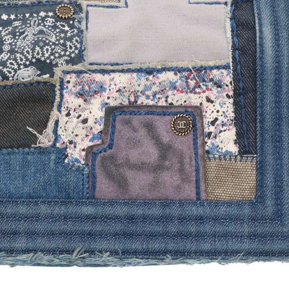 CHANEL Boy Chanel 25 Denim Patchwork Shoulder Bag Size 25