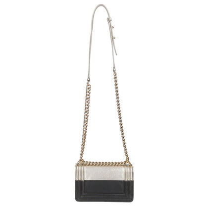 CHANEL Boy Chanel 20 Bicolor Calfskin Chain Size ONE SIZE