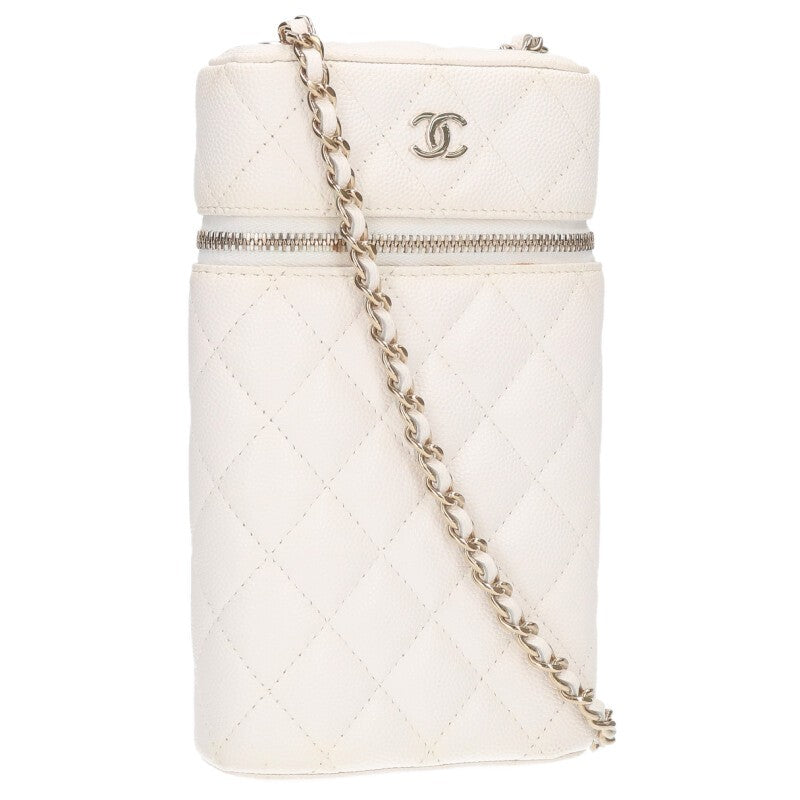 CHANEL Matelasse Caviar Skin Vanity Phone Case Size ONE SIZE
