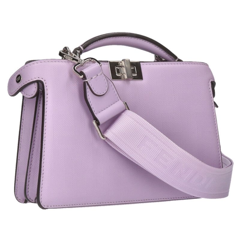 FENDI Peekaboo ISeeU X-Cross 2-Way Leather Bag Size ONE SIZE