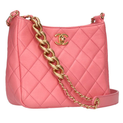 CHANEL Coco Mark Quilted Chain Shoulder Bag Size ONE SIZE