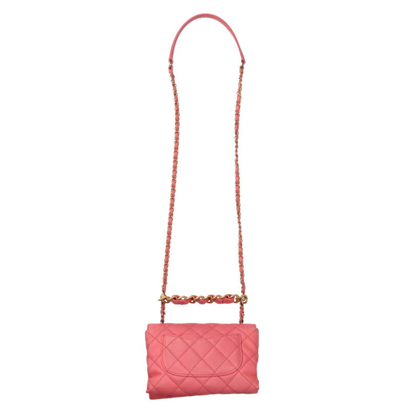 CHANEL Matelasse Coco Mark Quilted Chain Bag Size ONE SIZE