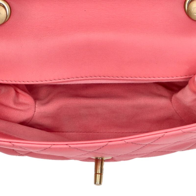 CHANEL Matelasse Coco Mark Quilted Chain Bag Size ONE SIZE