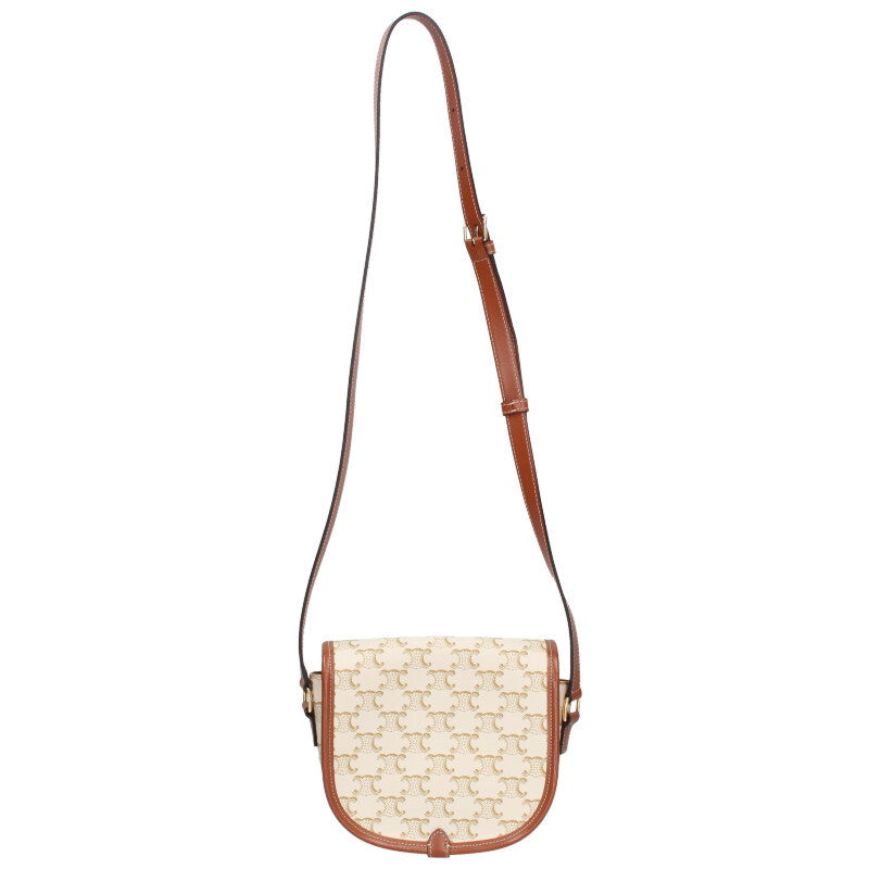CELINE Falco Calfskin Triomphe Pattern Bag Size ONE SIZE