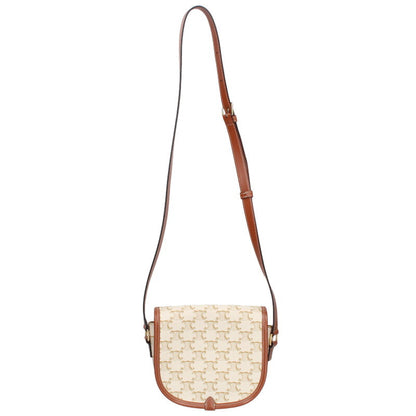 CELINE Falco Calfskin Triomphe Pattern Bag Size ONE SIZE