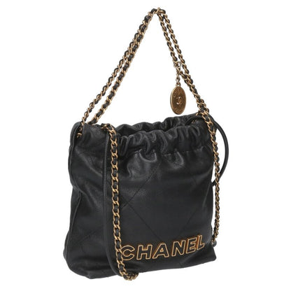 CHANEL 22 Mini Cutout Logo Caviar Skin Bag Size ONE SIZE