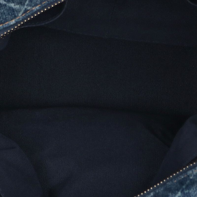 CHANEL Gabrielle Denim Chain Shoulder Bag Indigo Blue