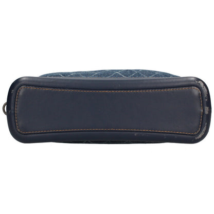 CHANEL Gabrielle Denim Chain Shoulder Bag Indigo Blue