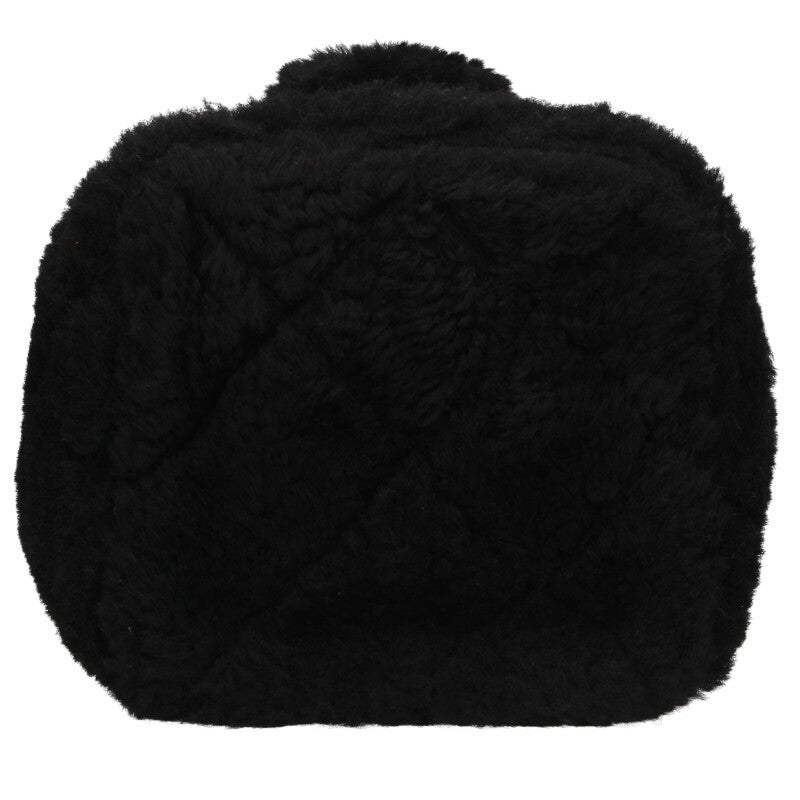 CHANEL Coco Mark Shearling 2-Way Shoulder Bag Size ONE SIZE