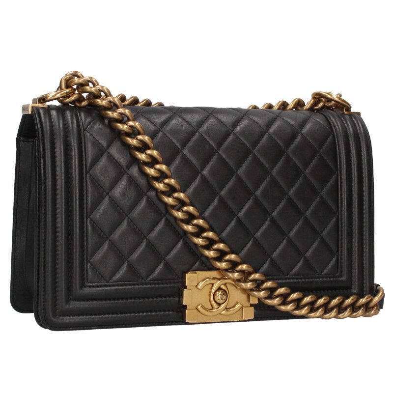 CHANEL Boy Chanel 25 Lambskin Shoulder Bag Size ONE SIZE