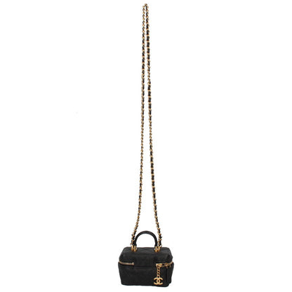 CHANEL Mini Vanity Caviar Skin Shoulder Bag Size ONE SIZE