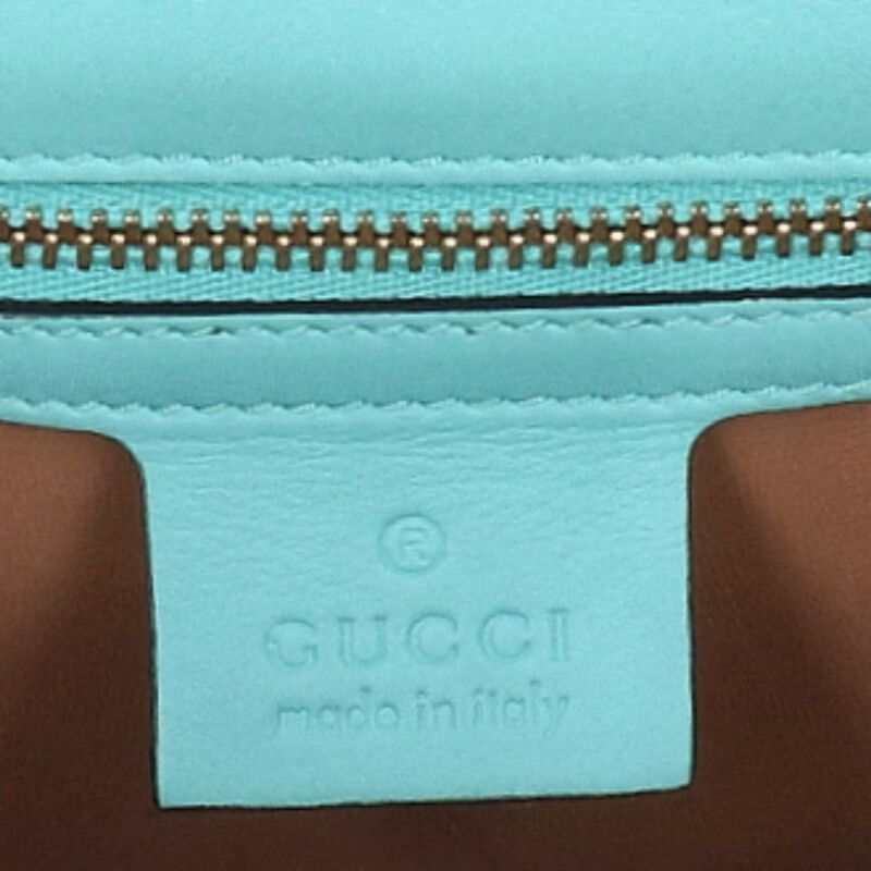 GUCCI Sylvie Croc Leather Shoulder Bag Light Size ONE SIZE