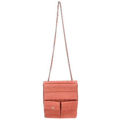 CHANEL Chocolate Bar Lambskin Shoulder Bag Size ONE SIZE