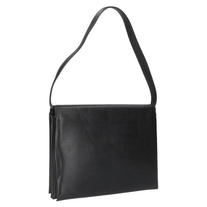 JILSANDER CARNET MD Leather Shoulder Bag Black Size ONE SIZE