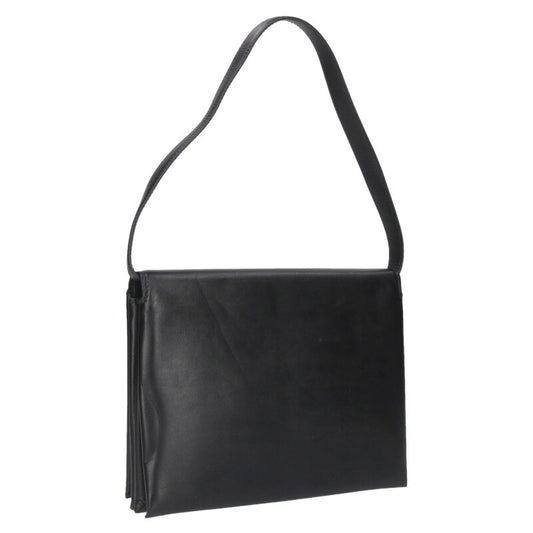 JILSANDER CARNET MD Leather Shoulder Bag Black Size ONE SIZE