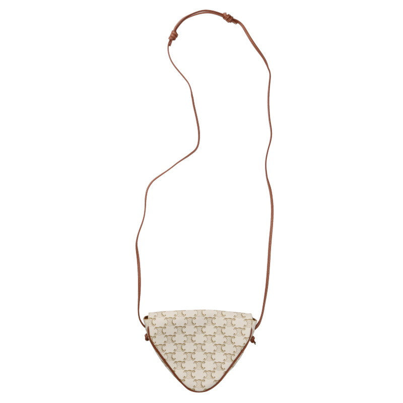 CELINE Triangle Triomphe Logo Shoulder Bag Size ONE SIZE