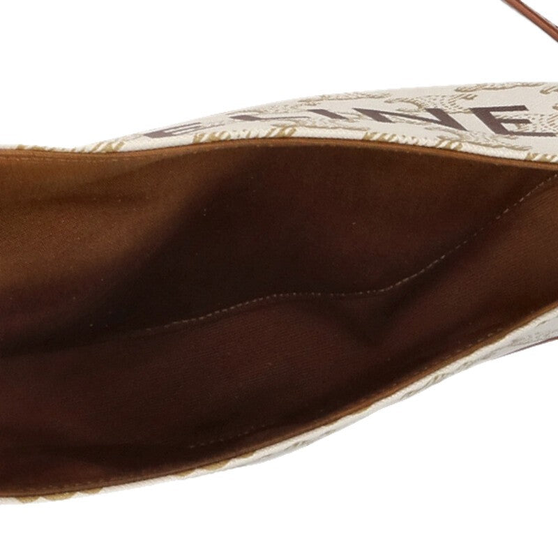 CELINE Triangle Triomphe Logo Shoulder Bag Size ONE SIZE