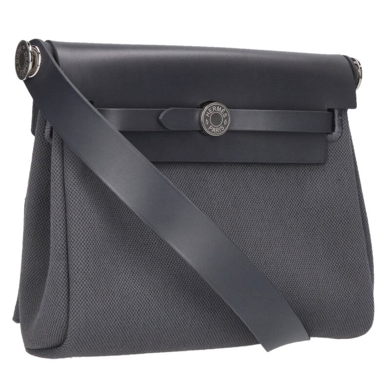 HERMES Herbag Zip 20 Mini K Stamp Ardoise Size ONE SIZE