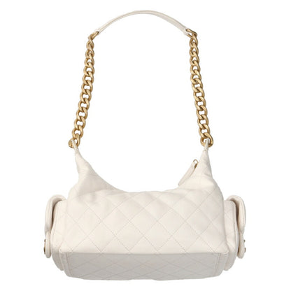 CHANEL Large Shiny Lambskin Hobo Shoulder Bag Size ONE SIZE