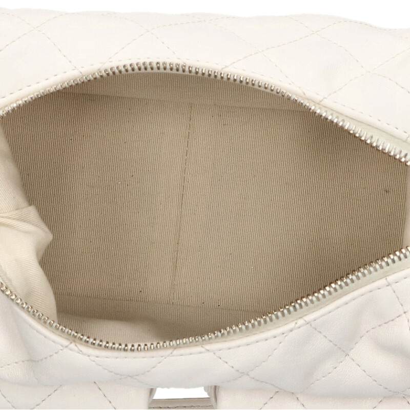 CHANEL Large Shiny Lambskin Hobo Shoulder Bag Size ONE SIZE