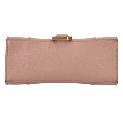 Balenciaga Hourglass 2-way leather shoulder bag Pink One Size