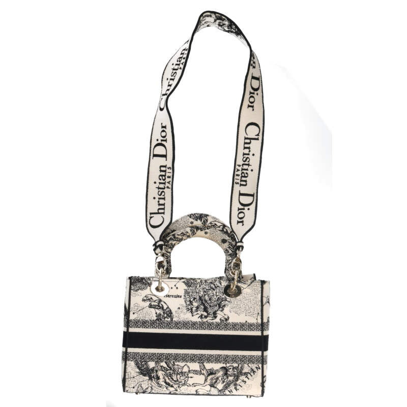 DIOR Lady D-Lite Canvas 2-Way Shoulder Bag Size ONE SIZE