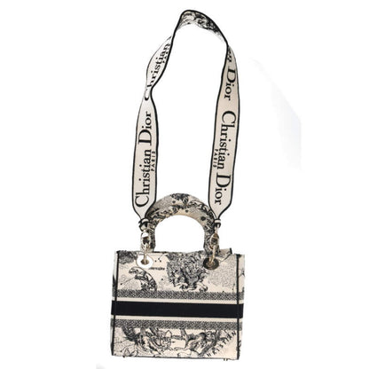 DIOR Lady D-Lite Canvas 2-Way Shoulder Bag Size ONE SIZE