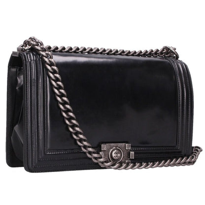 CHANEL Boy Chanel 28 Logo Calfskin Chain Size ONE SIZE