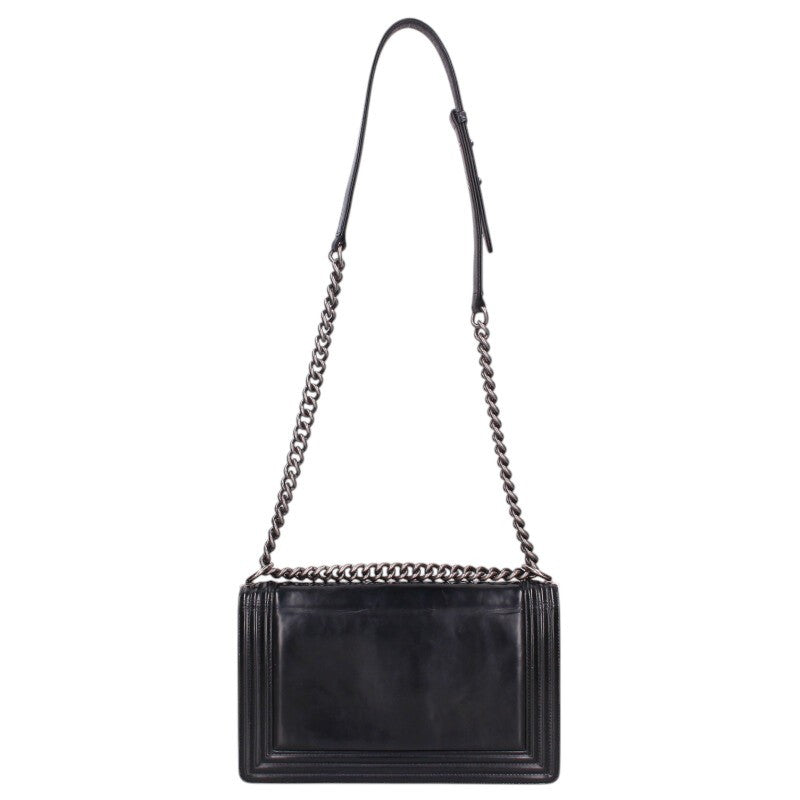 CHANEL Boy Chanel 28 Logo Calfskin Chain Size ONE SIZE
