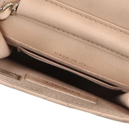 CHANEL Pink Quilted Chain Phone Case Shoulder Size ONE SIZE