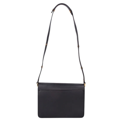 MARNI Black Leather Trunk Shoulder Bag Size ONE SIZE