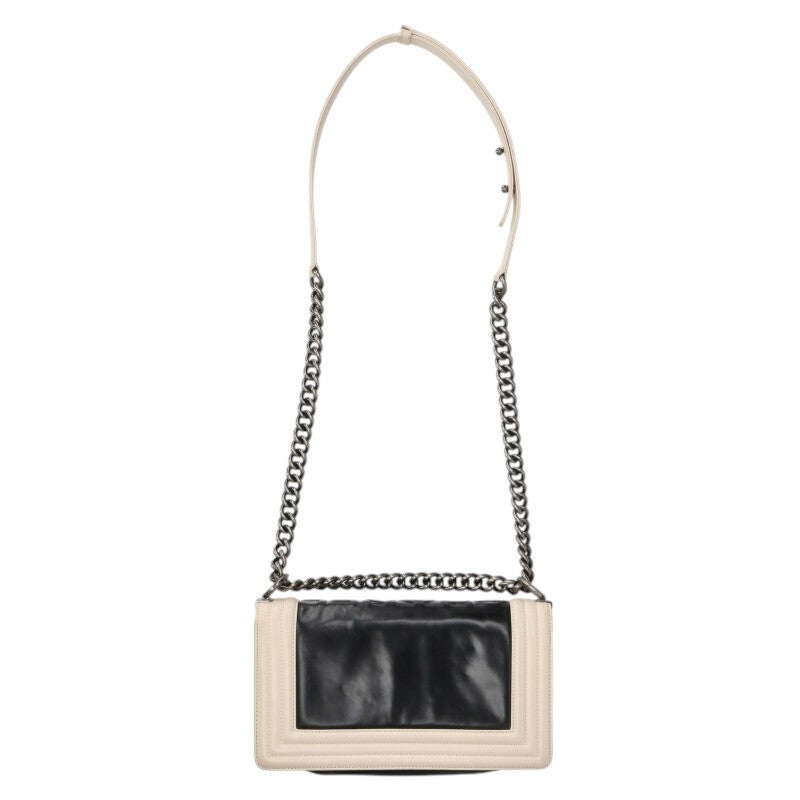 CHANEL Boy Chanel 25 Bicolor Calfskin Chain Size ONE SIZE