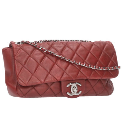 CHANEL Matelasse Lambskin Chain Shoulder Bag Size ONE SIZE
