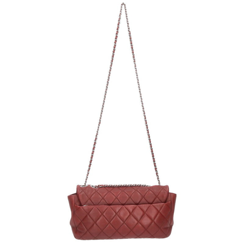 CHANEL Matelasse Lambskin Chain Shoulder Bag Size ONE SIZE