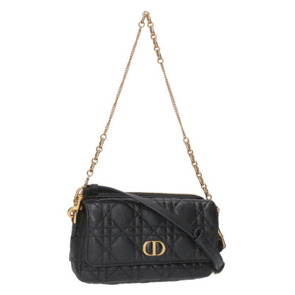 Christian Dior Caro Quilted 2-Way Shoulder Bag Size ONE SIZE