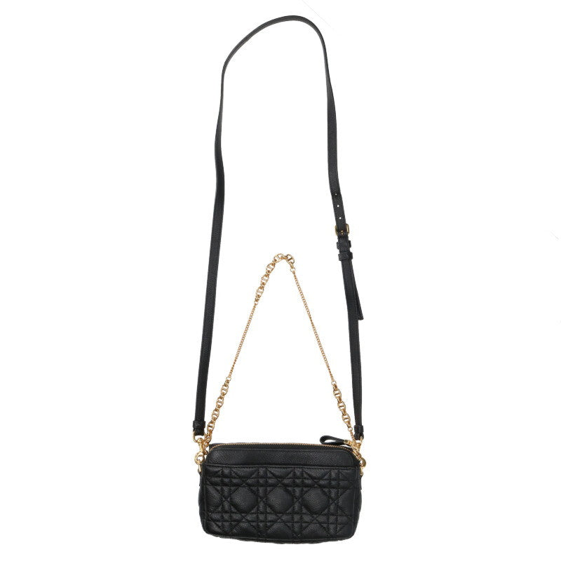 Christian Dior Caro Quilted 2-Way Shoulder Bag Size ONE SIZE