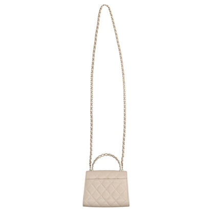 CHANEL Top Handle Coco Mark Quilted Shoulder Size ONE SIZE