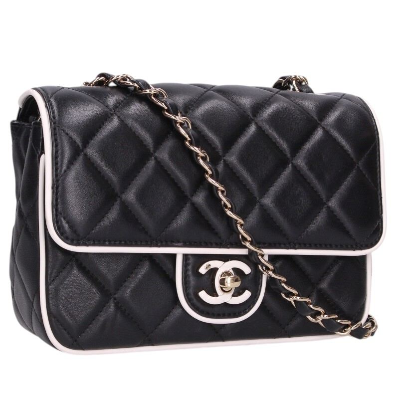 CHANEL Coco Mark Quilted Flap Shoulder Bag Size ONE SIZE