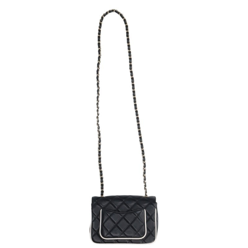 CHANEL Coco Mark Quilted Flap Shoulder Bag Size ONE SIZE