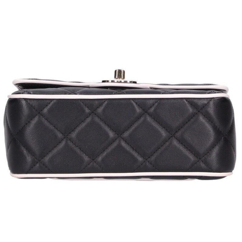 CHANEL Coco Mark Quilted Flap Shoulder Bag Size ONE SIZE