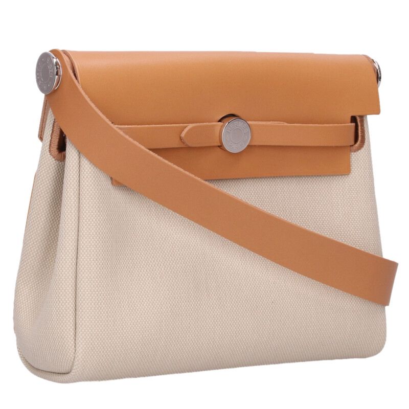 HERMES Herbag Zip 20 Mini Toile Vache Hunter Size ONE SIZE